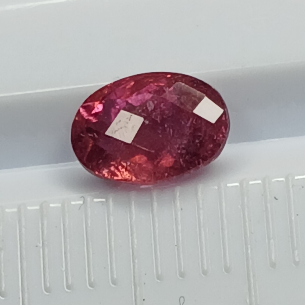 Oval Pink Rubellite Gemstone 7x5mm